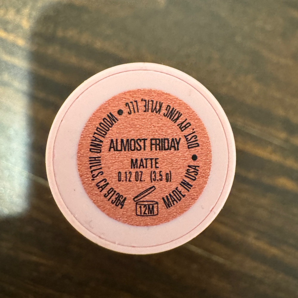 Never Used - Kylie Cosmetics Lipstick- Almost Friday Matte - Picture 2 of 2